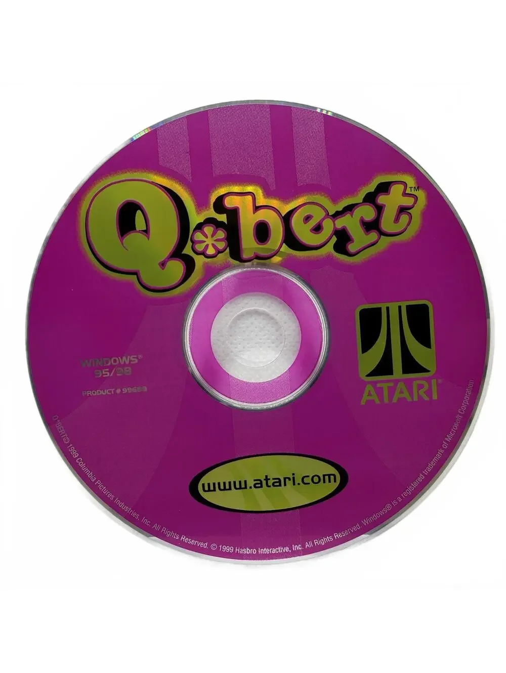 He’s Back! Q*Bert (1999) Atari - PC CD-ROM Video Game ** Disc Only **